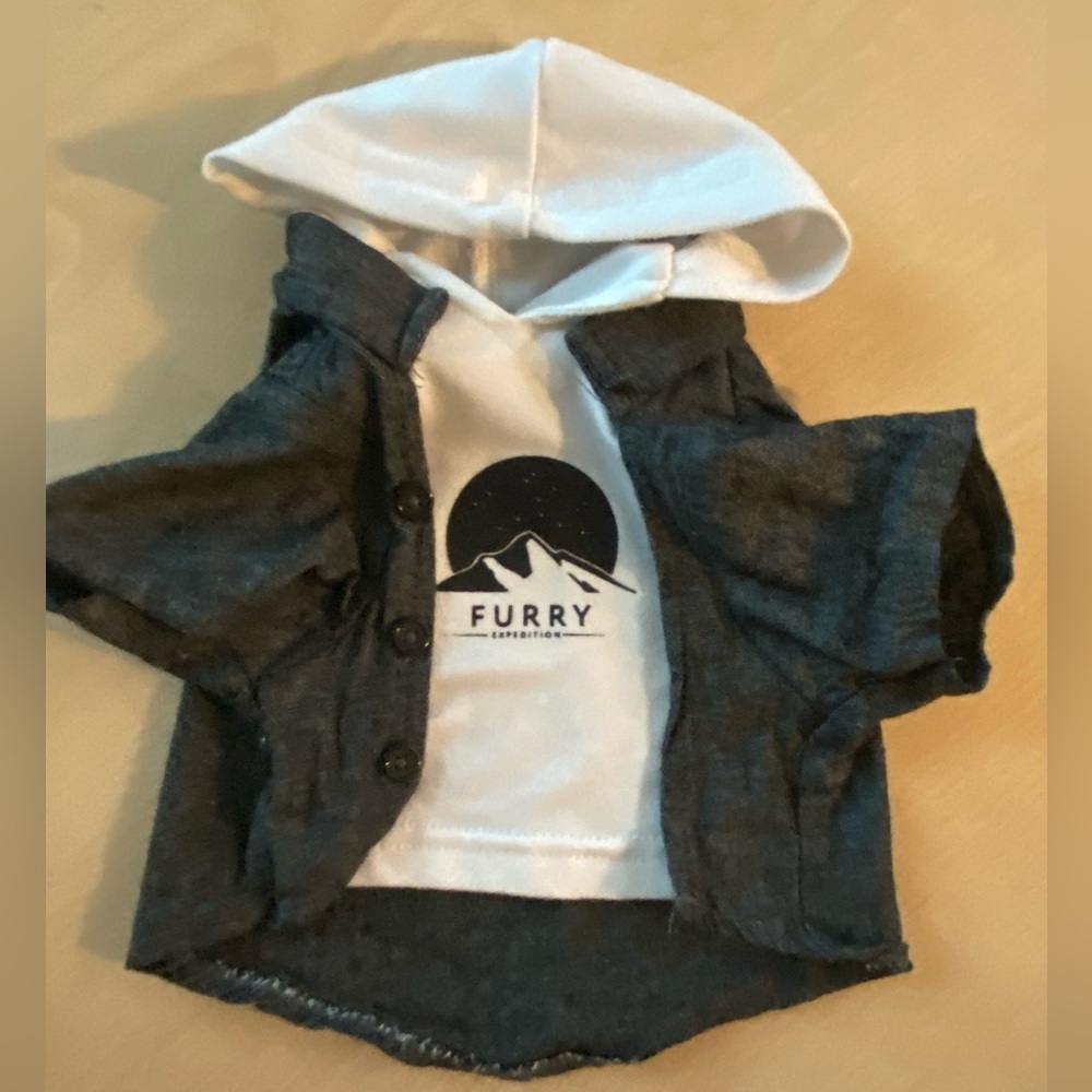 Hoodie Button Down Combo - Picture 3 of 3